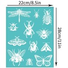 Olycraft 2pcs 8 6x11 Inch Insect Self-adhesive Silk 8 6 X 11 Inches 