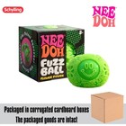 Needoh Fuzz Ball Flower Power Non-toxic Velvet Fuzzy Squishy  All 5 Colors