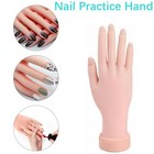Nail Art Training Hand Flexible Movable Fake Hand Manicure Practice Tool Usa New