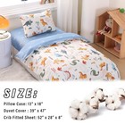 100  Cotton Inosaur Crib Bedding Set With Cute Animal Printed  3 Pieces Nurse   