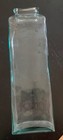 Vintage Green Glass Tall Rectangular Vase Recycled Spanish Origin 17   