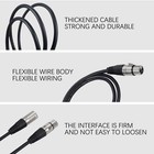 7 Pack Dmx Cables 1m Signal Xlr Connection 3 Pin Stage Par Light Cable Wire U5o4