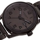 Akribos Xxiv Ak956br Black Ion Plated Brown Dial Mens Bracelet Watch