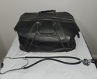 Vintage Leather Doctor s Bag  large  With Vintage Stethoscope