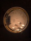 Vintage Oneida Ol U s a  Etched Round Silver Plate Tray 