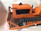 Orange Pressed Steel Vintage Tonka No 100 Bulldozer Toy 1960s Rubber Tracks