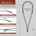 10pcs Necklace String Necklace Cord Black Adjustable Leather Rope Necklaces F   
