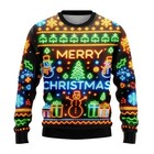 Xmas Bright Neon Lighting Ugly Christmas Sweater