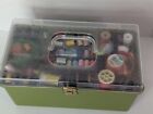 Vintage Wilson Wil Hold Sewing Box Avocado Green With Removable Tray Full