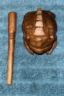 Hand Carved Frog toad Rasp Dark Wood Instrument Music Percussion