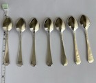 Gorham Sterling Silver Fairfax Spoon Set 7pc Baby Spoons 4 Inch Monogram B