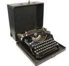  working  - Underwood Portable Typewriter Elliott Fisher Co  - W  Carry Case