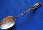 Sterling Antique Figural Art Deco Smiling Black Man   Embosed Bowl H S Ark Spoon
