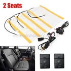 New Carbon Fiber Heated Seat Heater Pad Kit Car Switch 12v Universal For Trucks