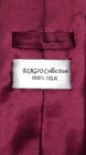 Biagio 100  Silk Necktie Solid Burgundy Color Mens Neck Tie