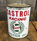 Vintage Castrol Racing Motor Oil 1 Qt Gas Service Station Metal Can Unopened