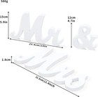 Joylex Mr Mrs Sign For Wedding Table  Mr And Mrs Wooden Letters  Large Mr       