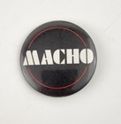 Macho Vintage Pinback Button Badge Black White Red Pin Swib Lisle Il Usa 2 