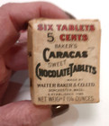 1880s Baker s Caracas Sweet Chocolate Tablets Box Walter Baker   Co Antique Rare