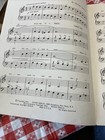 White Christmas Simplified Piano Solo Vintage Sheet Music Holiday Scene