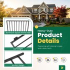 Deck Fence Gate 38 x48  Fence Gate Kit With Hinges   Latch For Patio Yard Garden