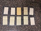 10 Vintage Tobacco Cards Lot - Ships Free 