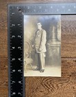 1909 Handsome Young Man Rppc Antique Vintage Photo