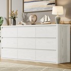 9 Drawer Dresser For Bedroom Handle Free Wood Chest Of Drawers Storage Cabinet