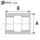 1 2  150 Female  npt  Full Coupling 304 Stainless Steel Coupler Ss050441304