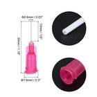 50pcs 25g Dispensing Needles 1 2  Pp Needle Tips With Flexible Needle Red
