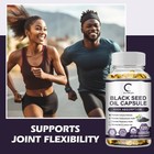 Black Seed Oil Capsules Pure Organic Cold Pressed Cumin Nigella Sativa 120 Pills