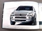 2010 Mercedes Benz M-class Ml350 Ml450 Ml550 18-page Sales Brochure Catalog