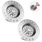 3 In 1 Kitchen Sink Drain Strainer Stopper Combo Pop Up Basket Stainless Steel