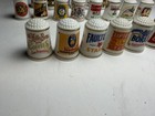 Lot Of 23 Vintage 1980 Ceramic Sewing Thimbles Advertising 