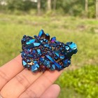 Rainbow Aura Quartz Crystal Raw Titanium Cluster Healing Reiki Home Decor Gift