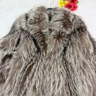 Emba Silver Fox Real Fur Jacket Women Soft Tanned Plush Coat Free Size Authentic