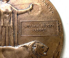 Original Wwi British Kia Death Penny Plaque Medal - William Henry Harrop