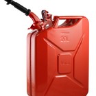 Wavian 3009 Usa Leak-proof Steel Jerry Gas Can Spout 20l W  Nozzle Red 2-pack
