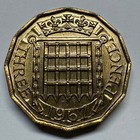 1967 Uk 3 Pence - Coin C -022