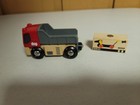Brio World Wooden Railway Train Red Dump Truck   Dog Cargo Very Good Condition