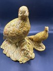 Vintage Holland Mold Ceramic Figurine Pheasant Pair  Stunning Colors And Detail