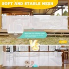 Retractable Baby Gate 150in Extra Wide Mesh   42  Extra Tall W  Free Shipping