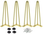  Hairpin Table Legs With 1 2    Dia 3-rods  Metal Furniture Legs For 20 Inch Gold