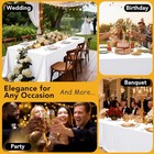 10-pack Tablecloths For Rectangle Tables  60 X 102 60x102 In  10 Pack White