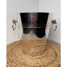 French Silverplate Champagne Ice Bucket Cooler  Retro Barware