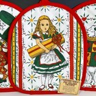 Vtg Alice In Wonderland Christmas Pot Holders Trivets Made In Usa Set Of 3 Nwt