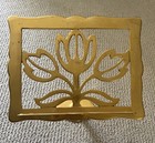Vintage Solid Brass Ornate Folding Bible  Ipad  Book  Recipe Stand Or Lectern