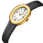 Cnyxcn Womens Bracelet Gold Watch-vintage Elegant Oval Bangle Gold-black