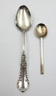 2 Antique Sterling Silver Spoons  For Scrap  15 4 Grams