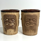 Two Vtg Tonga Room Fairmont Hotel San Francisco 3-face Omc Japan Tiki Mug 12 Oz
